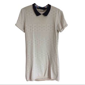 Maison kitsune knit mini dress